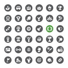 Sports Achievement vector icons