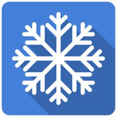 Flat Snowflake Icon