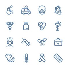 Medical line icons