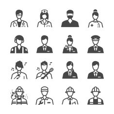 Job icons set