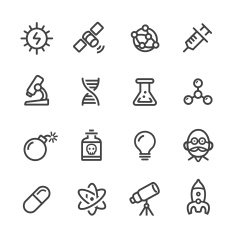 Science Icons - Line Series N2