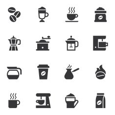 Coffee Icons - Black N2