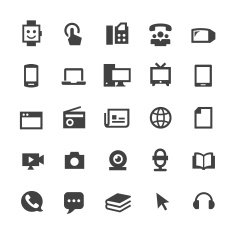 Communication Media Icons - Smart Series