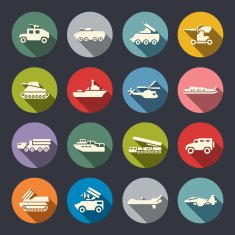 Military icon set