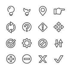 Web Button Icons - Line Series