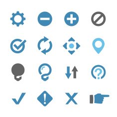 Web Button Icons - Conc Series