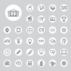Education Icons Set N87