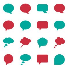 Speech Bubbles Icons