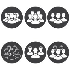 Vector icons people team