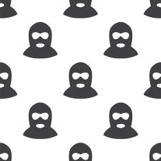 offender vector seamless pattern