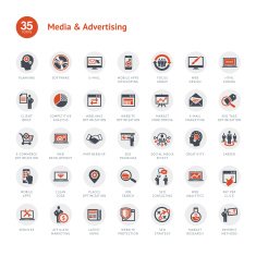 Media and Advertising icons