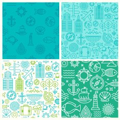 Vector seamless patterns N4