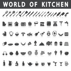 icons of kitchen and food N2