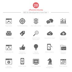 Set of SEO and Development icons 1