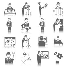 Set of engineer icons N2