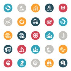 Business strategy icons N7