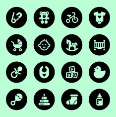 Baby icons - Circle N2