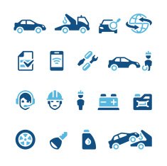 Auto insurance Icons