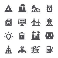 Fuel & Power Generation Icons