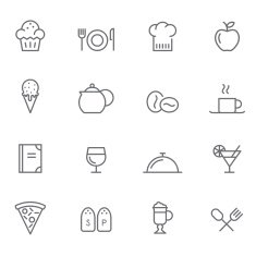 Icon set restaurant N5