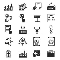 Human resource management icons N6