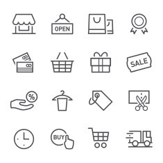 Shopping Icons N36