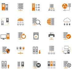 Network and Hosting Icon Set