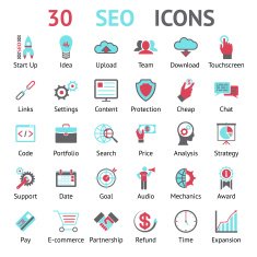 vector 30 SEO icons