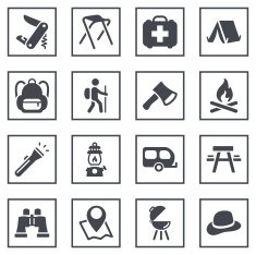 Camping Symbols N3 free image download