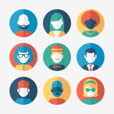 Modern Flat Avatars