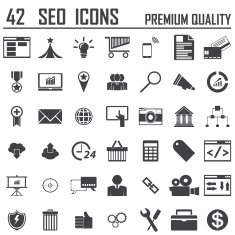 42 SEO Icons Premium Quality