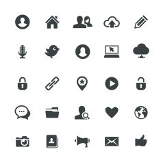 Communication icon set N9