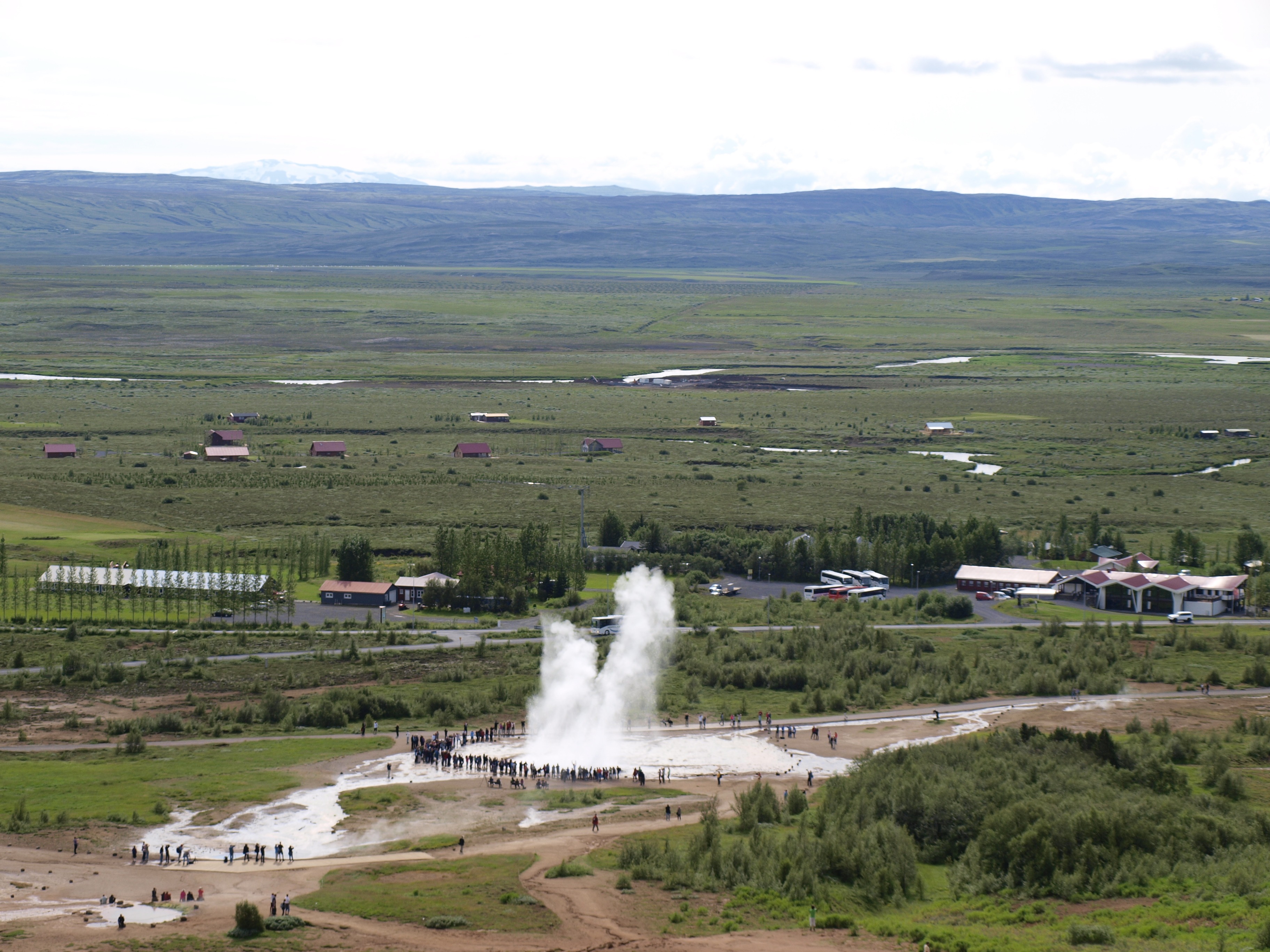 Geysers of Iceland landscape free image download