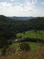 panorama of summer alps in germany