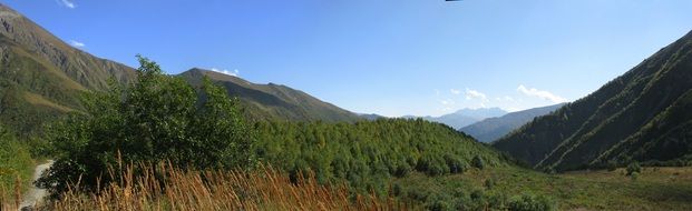 georgia landscape green hills Panorama