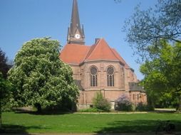 Park near the castle in Germany