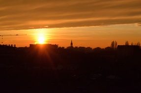 unusually beautiful sun landscape