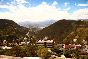 houses among green mountains
