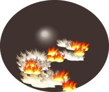 Clip art of the flames
