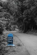 Blue route marker, navamalai