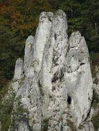 landscape of rocks named founding fathers in national park in poland