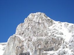 extraordinary beautiful snow rock