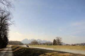 mountains near the river