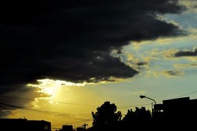 sunset cloud landscapes