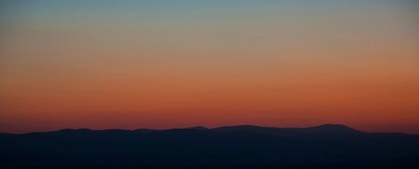 mountains red sunset