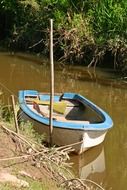 barca on a muddy river in Argentina