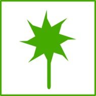 green plant as a pictogram
