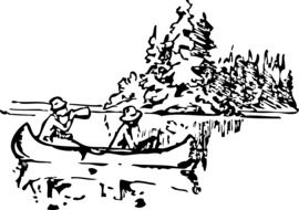 Ä°llustration of the boating couple