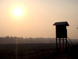 amazing sunset india
