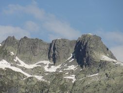 mountains against the blue sky
